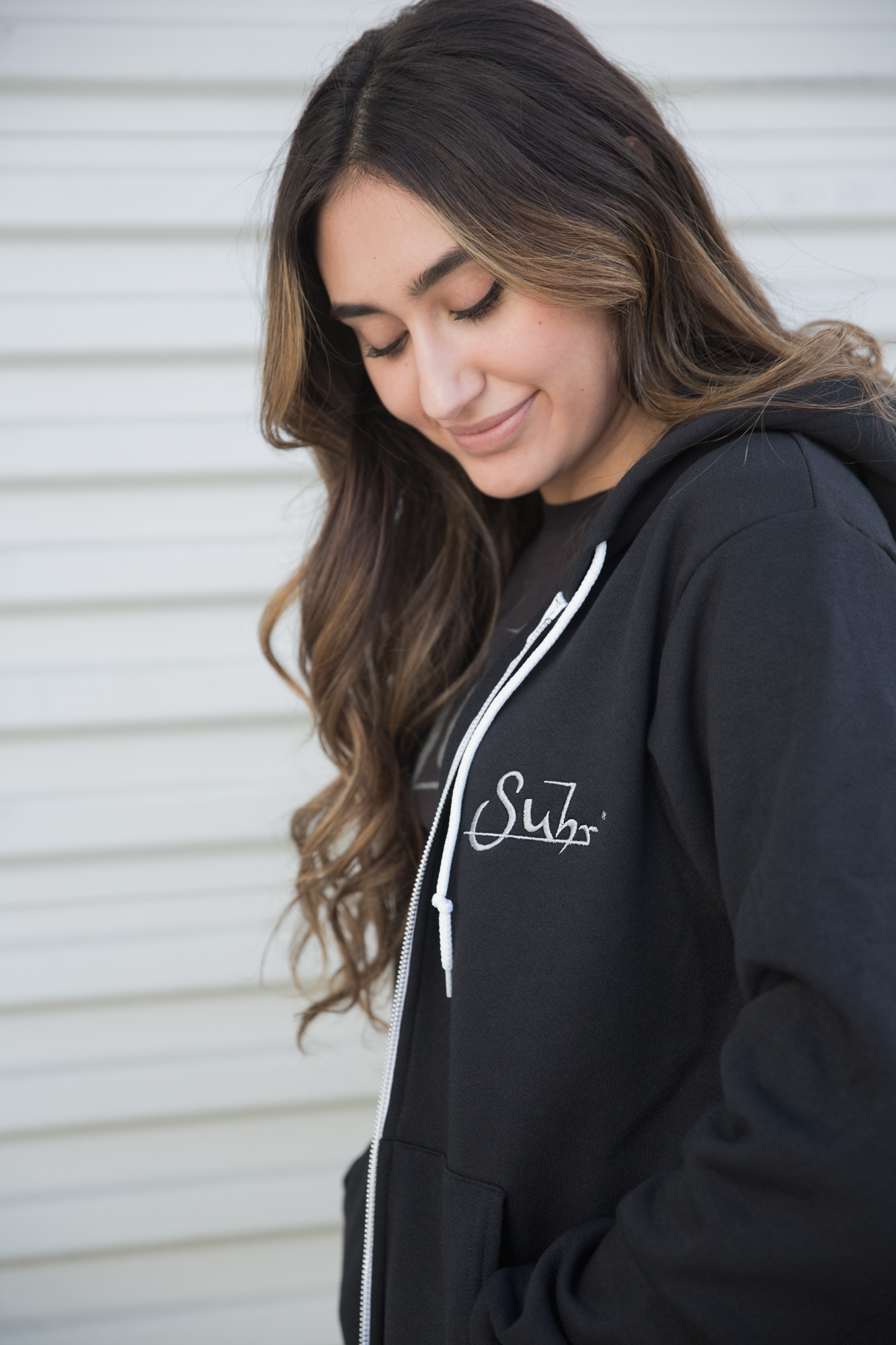 hoodie with long hair